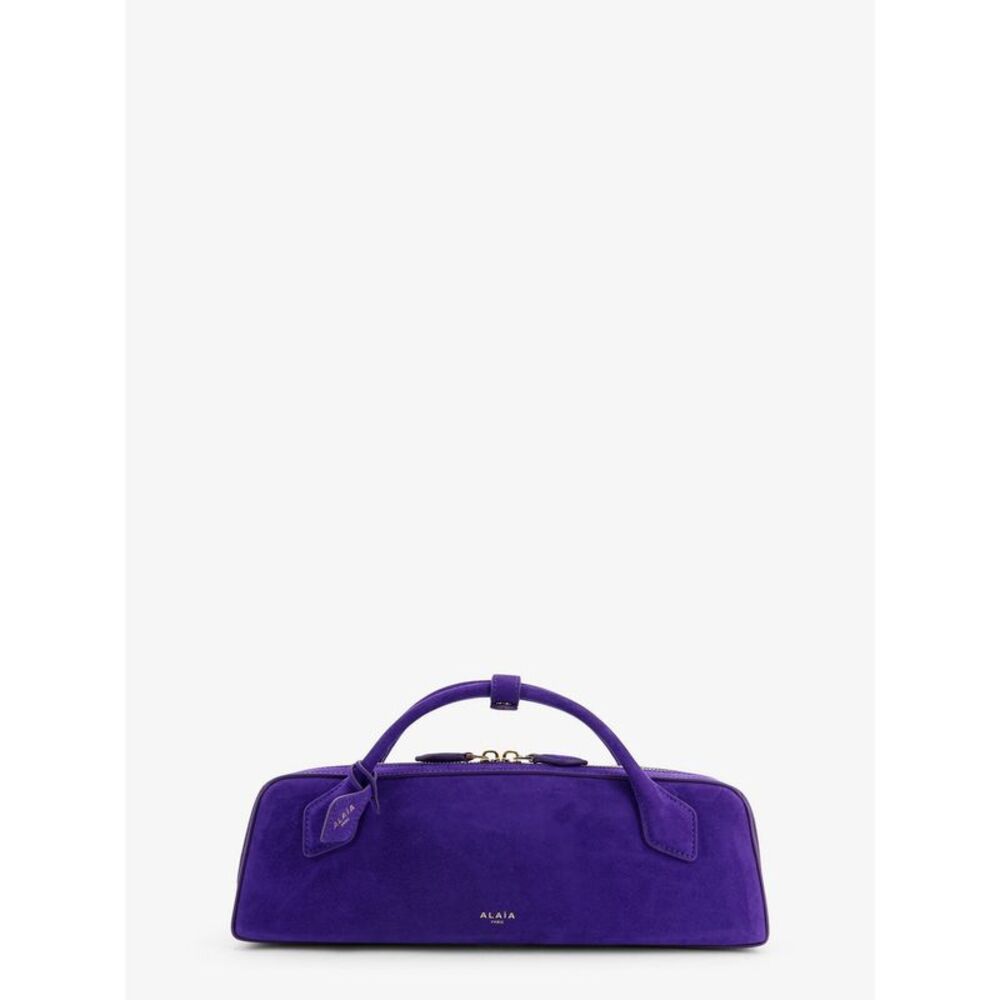 Alaia Women Teckel Clutch Suede Handbag